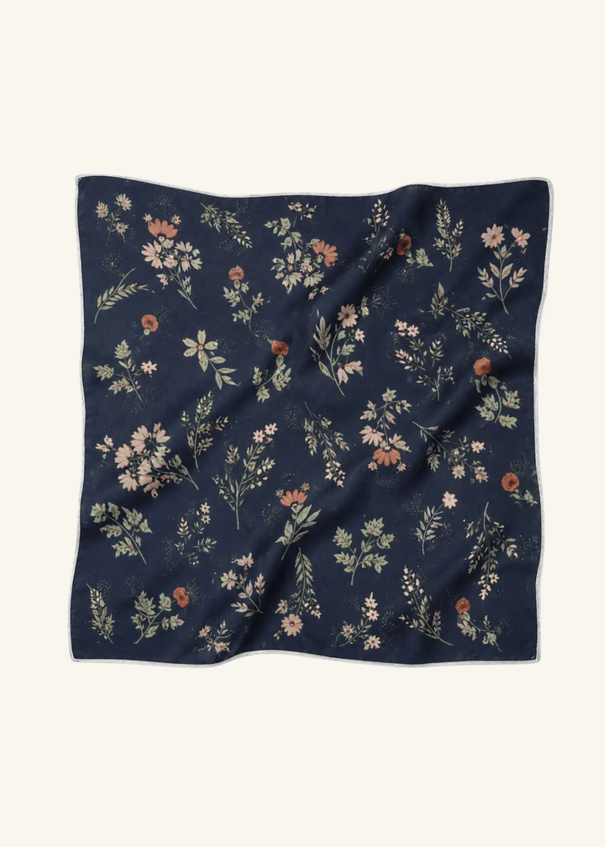 Floral Print Cotton Blend Bandana Accessory