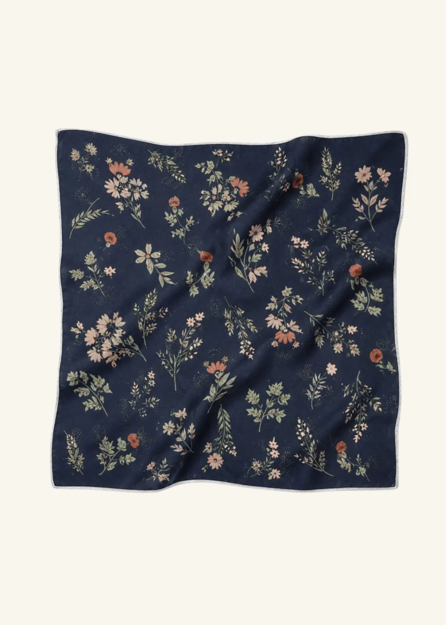 Floral Print Cotton Blend Bandana Accessory