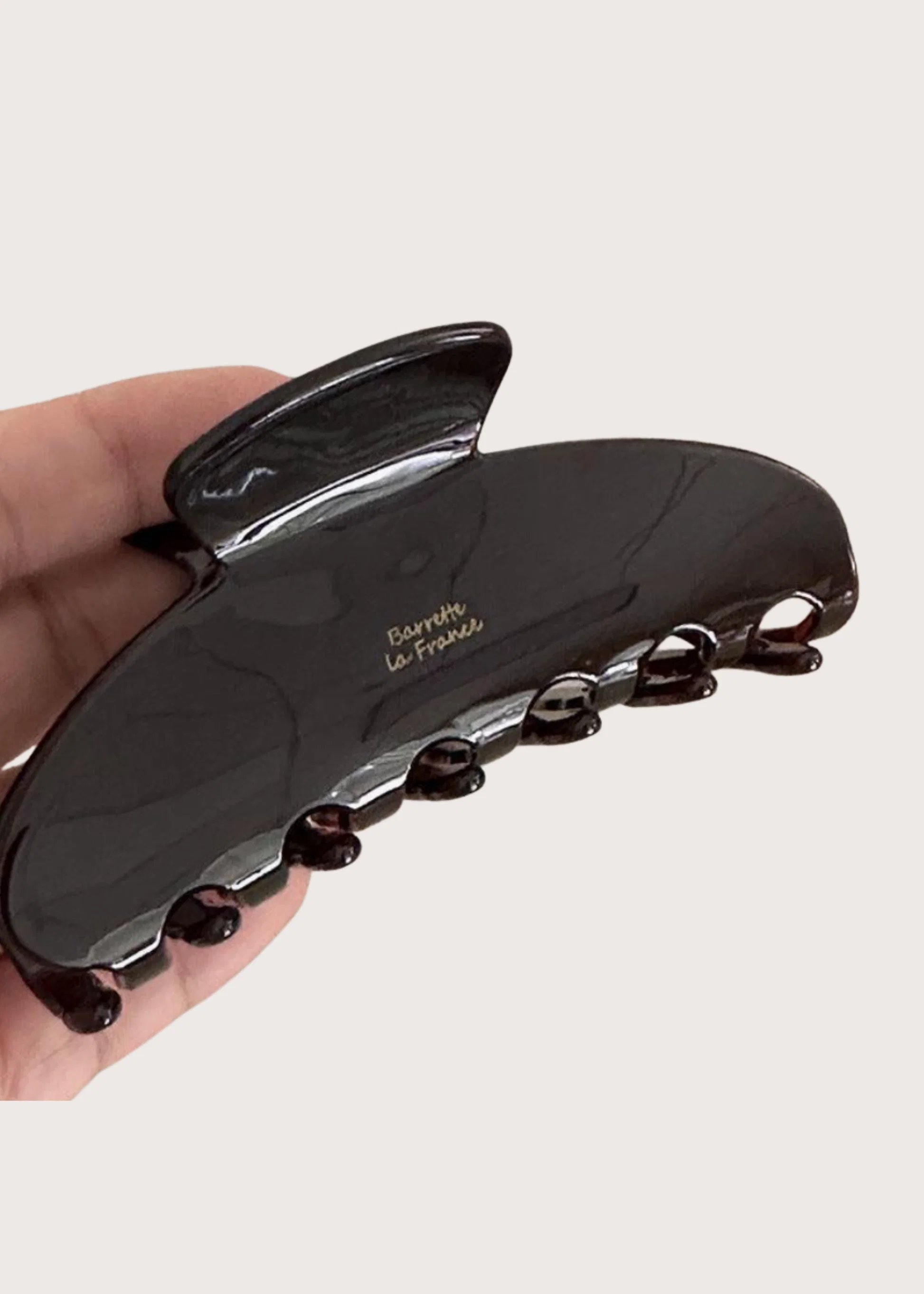 Simple Dark Brown Claw Clip Accessory
